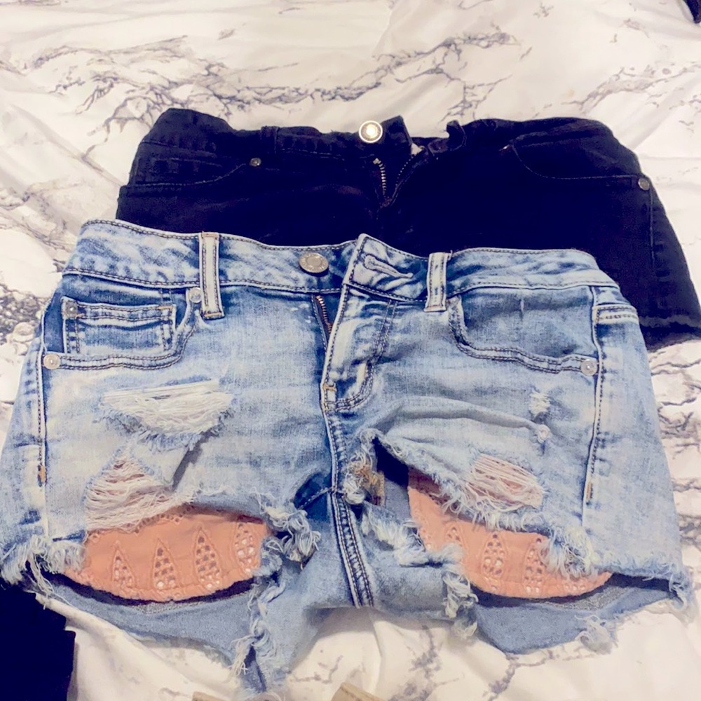 2 short shorts size 0